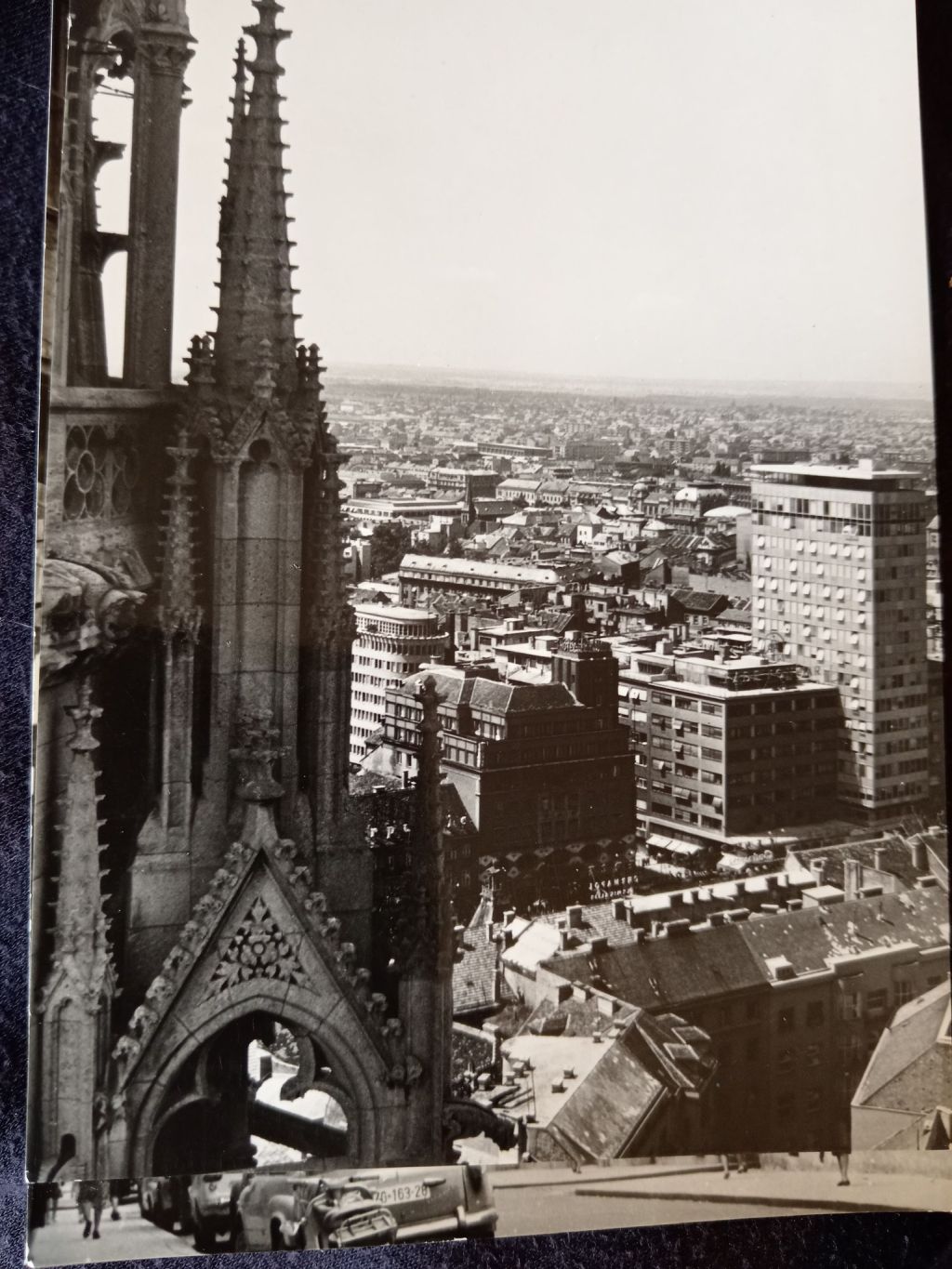 Panorama. Zagreb snimljen sa zagrebačke katedrale